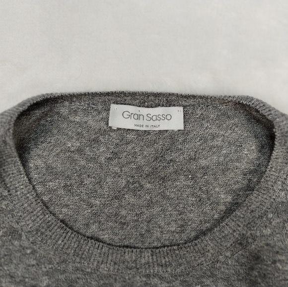 Gran Sasso linen blend long sleeve sweater size 54 Made In Italy - Picture 2 of 16